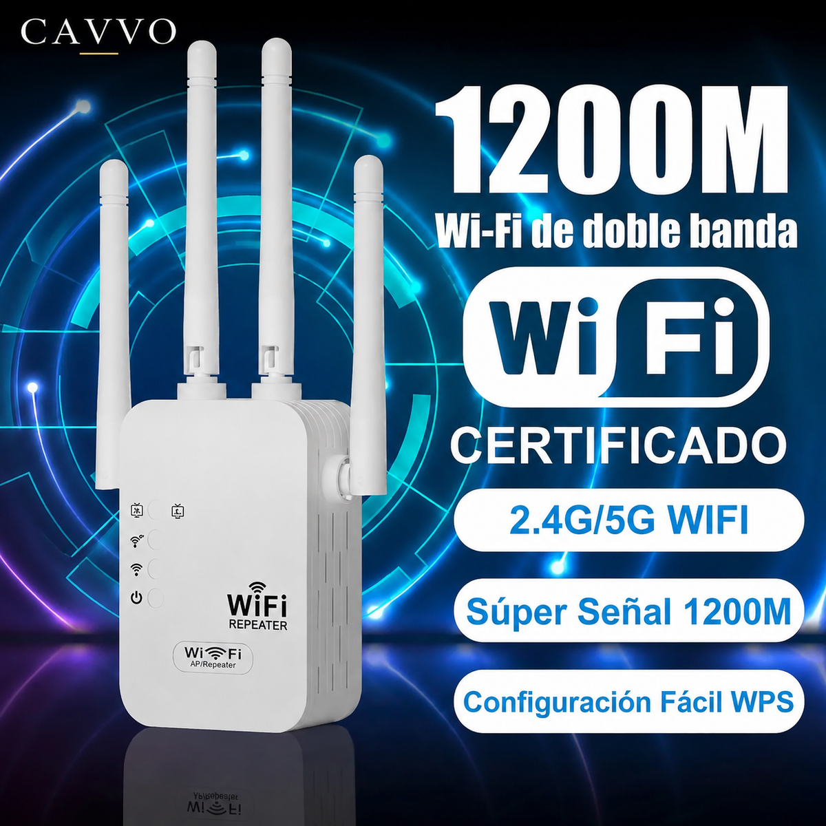 WIFI MAX - Repetidor De Señal Wifi Alta Potencia
