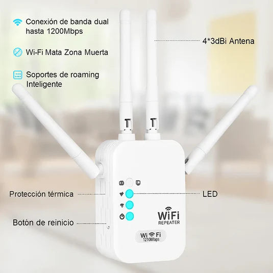 WIFI MAX - Repetidor De Señal Wifi Alta Potencia